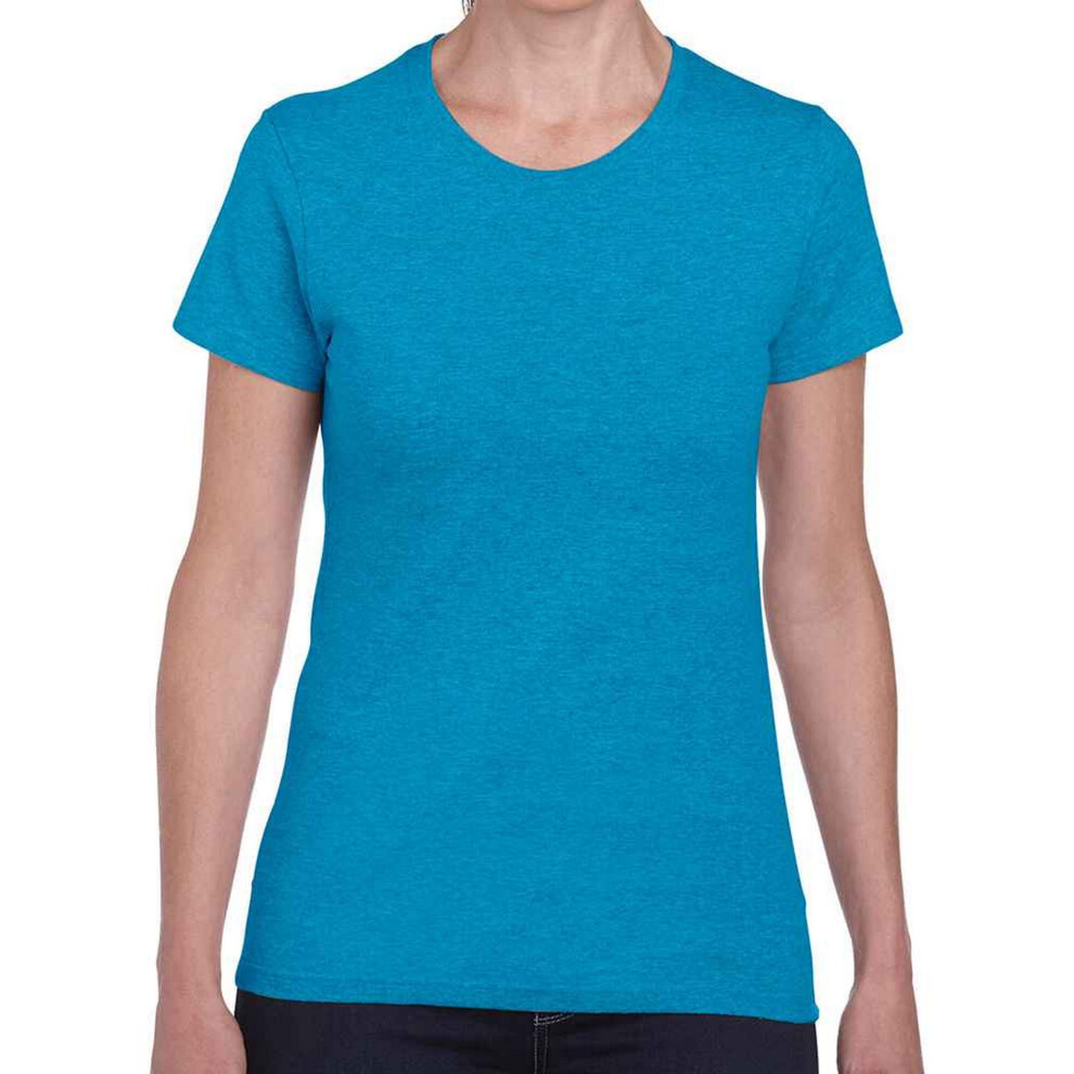 Gildan (3Xl, Sapphire Blue Heather) Womens/Ladies Heavy Cotton Heavy Blend T-Shirt
