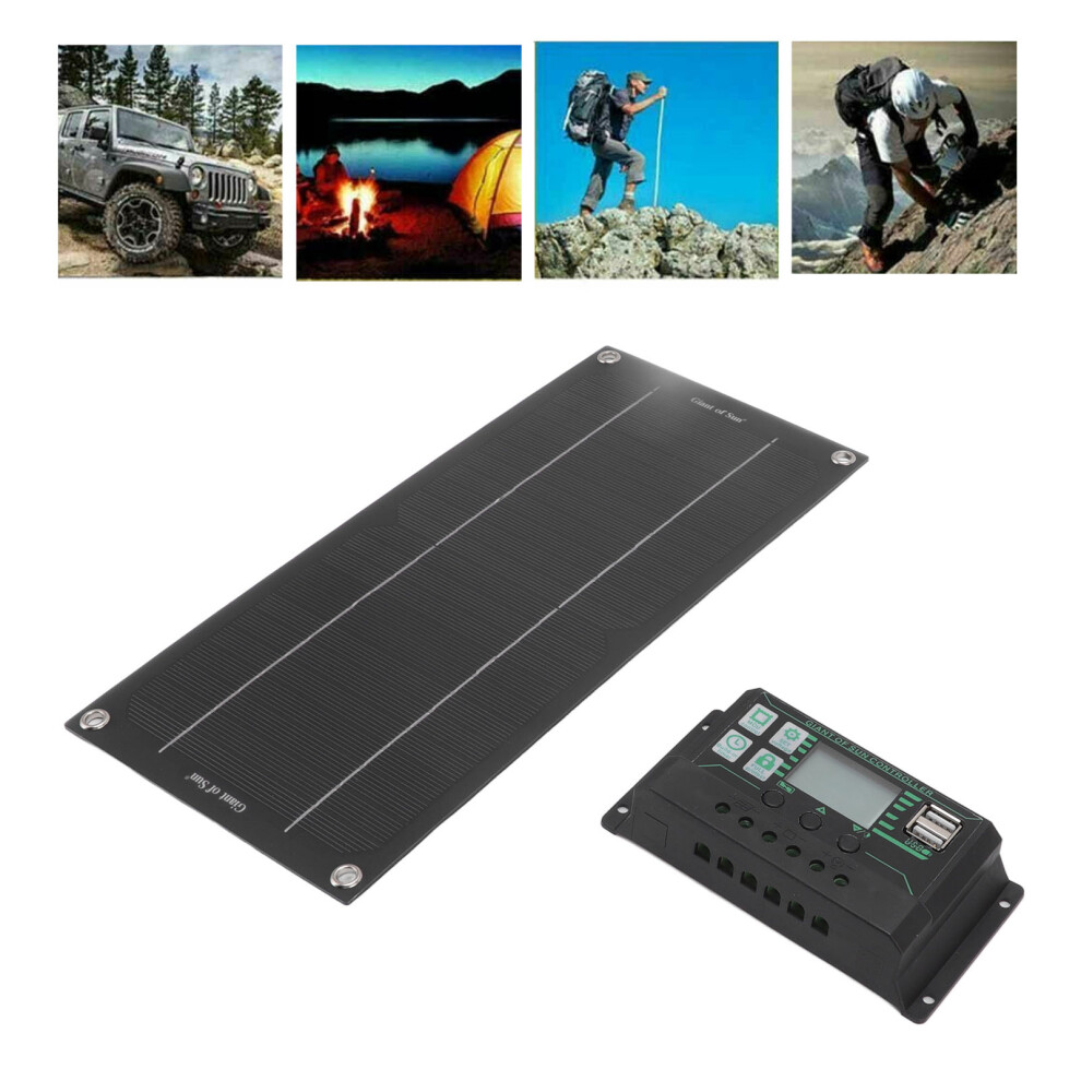 600W Portable Solar Panel Kit For Rv & Car, 18V, 30X14cm 5021390139830