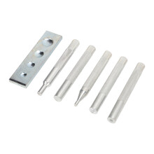 Mini Anvil Set Universal Setter Base Snap Rivet Setter Hand Snap Installation Kit Leather Die Punch Hollow Eyelet Hole DIY Leather Crafts Setting
