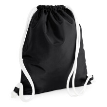 (One Size, Black) Bagbase Icon Drawstring Bag