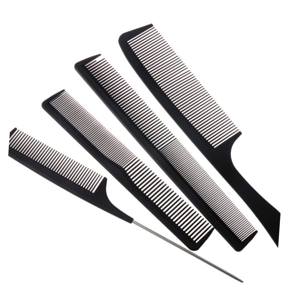 Carbon Fiber Hair Comb with DualEnd Styling and AntiStatic Teeth for Men and Women Travel Use