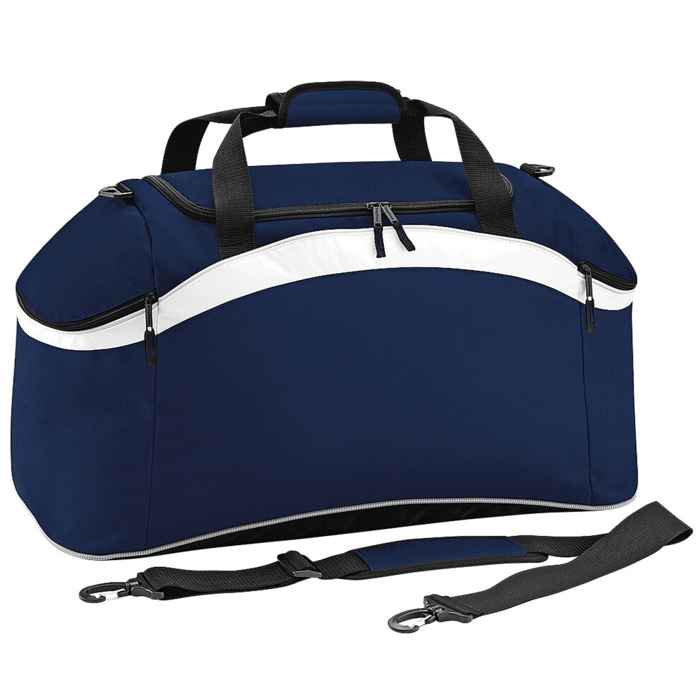 Bagbase (One Size, French Navy/French Navy/White) Teamwear Holdall