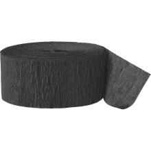 (One Size, Black) Amscan Crepe Paper Streamers