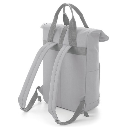 BagBase (One Size, Light Grey) Bagbase Roll Top Twin Handle Backpack 2