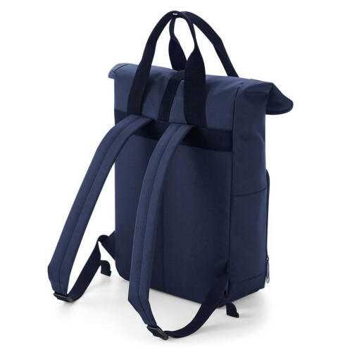 BagBase (One Size, Navy Dusk) Bagbase Roll Top Twin Handle Backpack 2
