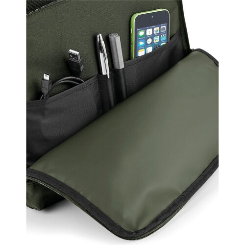 BagBase (One Size, Olive Green) Bagbase Roll Top Twin Handle Backpack 1