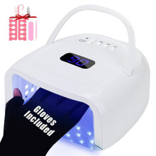 UV LED Nail Lamp 60W Cordless Rechargeable Gel Nail Dryer with Auto Sensor and 4 Timer Settings