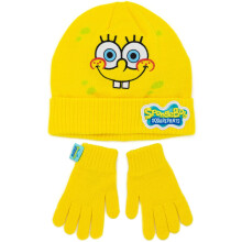 SpongeBob SquarePants Childrens/Kids Knitted Hat And Gloves Set