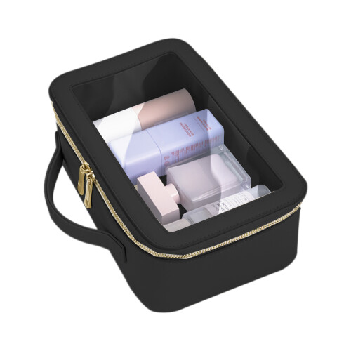 BagBase (One Size, Black) Bagbase Boutique Clear Toiletry Bag 2