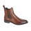(9 UK, Dark Brown) Roamers Mens Plain Leather Ankle Boots 2