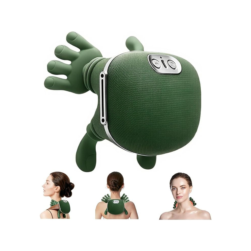 Neck and Shoulder Massager with Heat Therapy, Shiatsu 4D Kneading Electric for Pain Relief