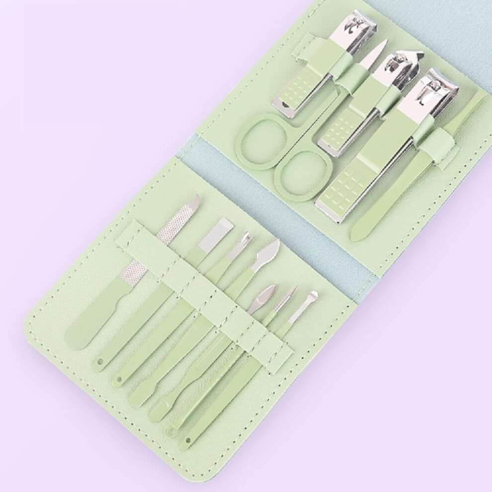 Nail Clippers Set 16Piece Stainless Steel Manicure Pedicure Kit with Travel Case