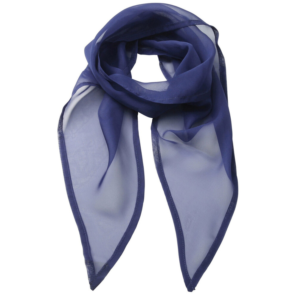 Premier (One Size, Marine Blue) Unisex Adult Colours Chiffon Scarf