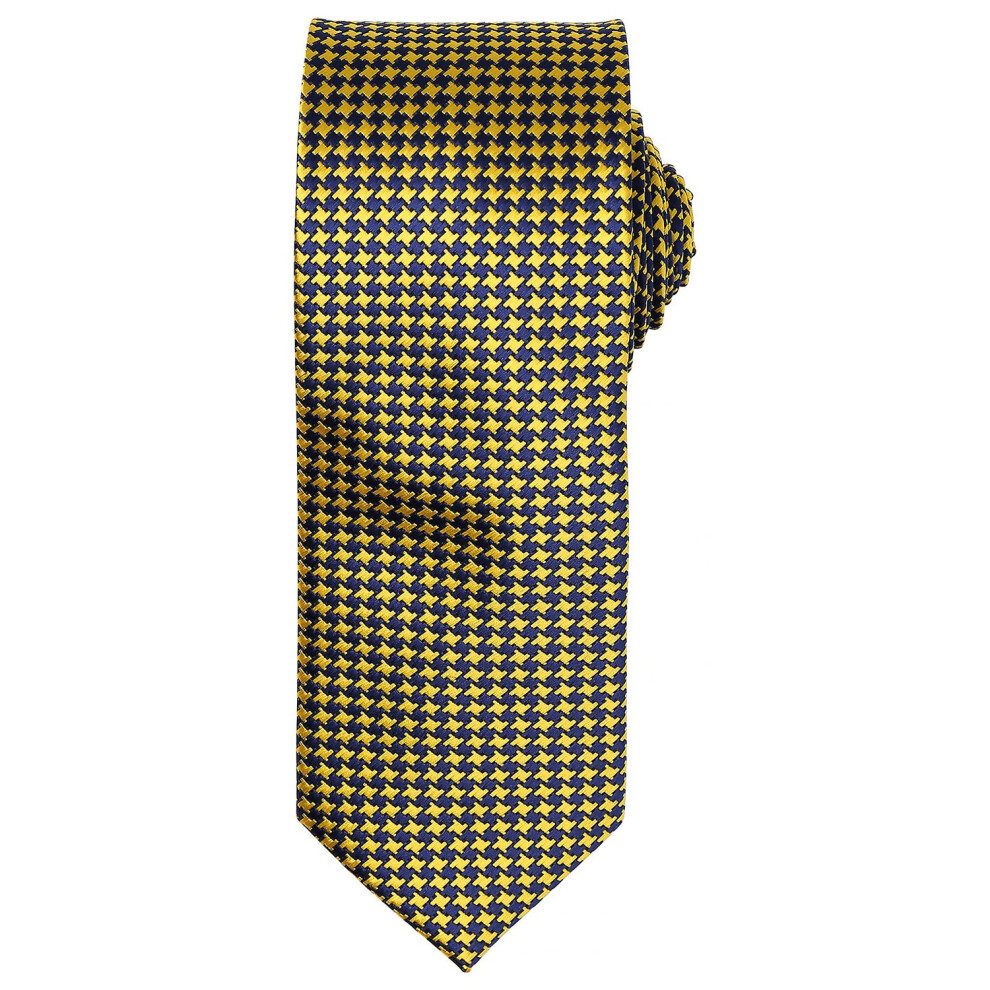 Premier Gold Puppytooth Tie - One Size - Image 3