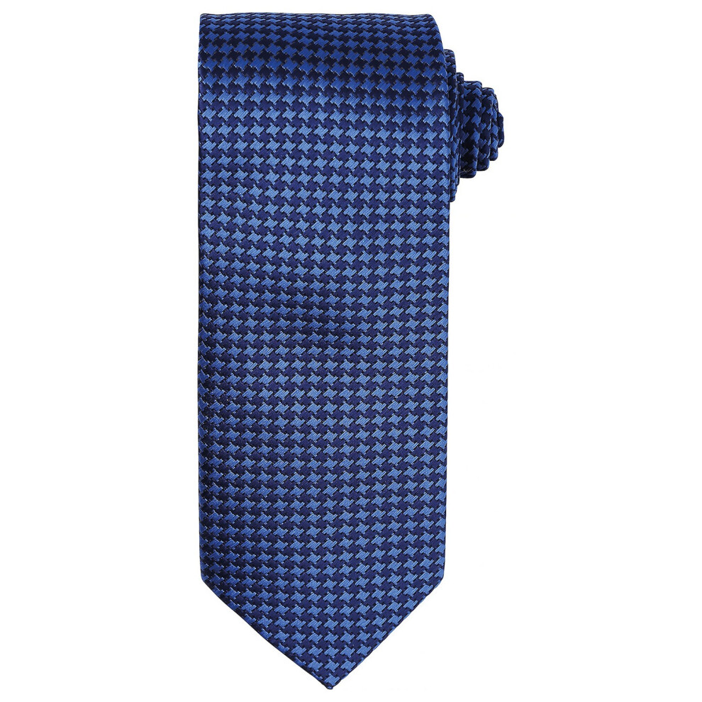 Premier Unisex Blue Puppytooth Tie In - Image 2