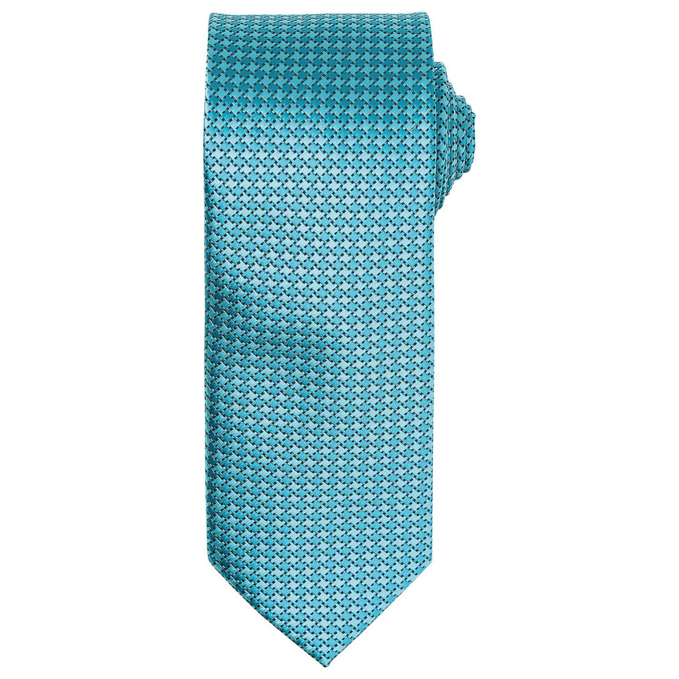 Premier (One Size, Turquoise) Puppytooth Tie Green,Multicoloured