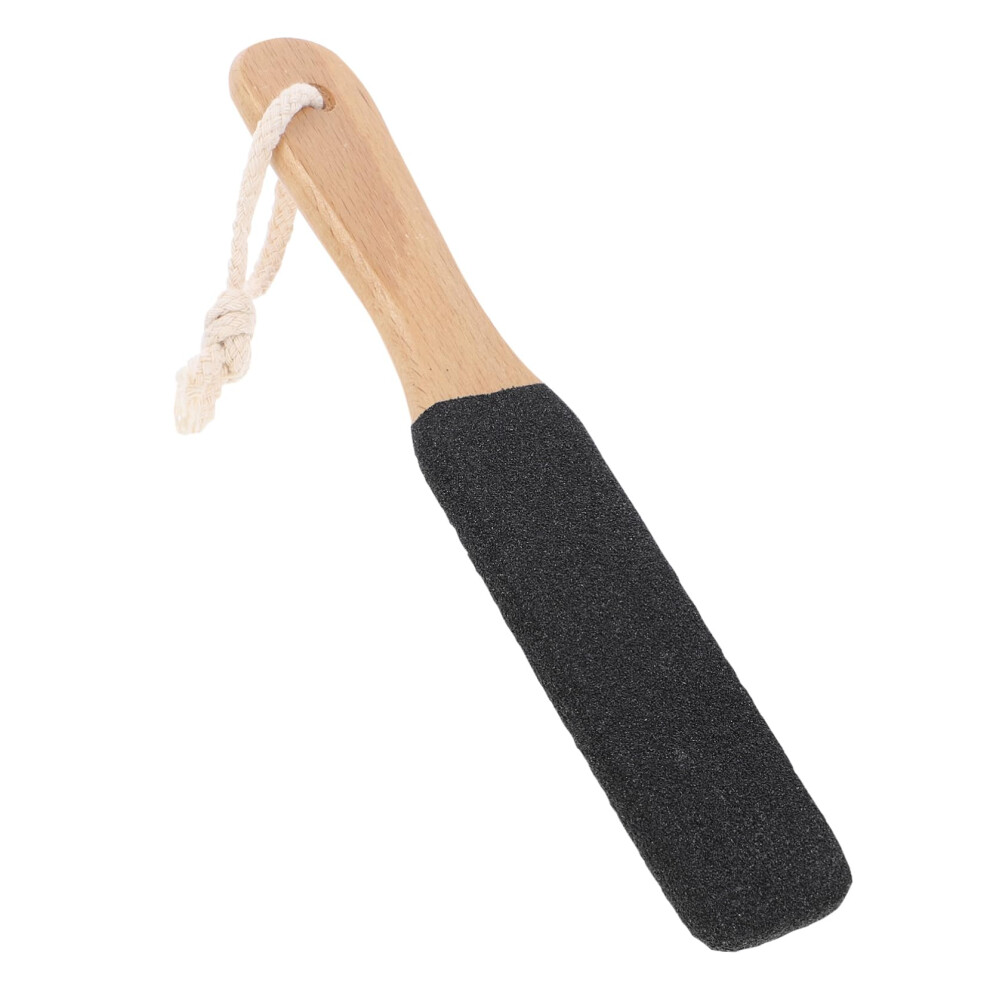 DualSided Foot File Callus Remover with Ergonomic Wooden Handle for Smooth Feet Pedicure Care