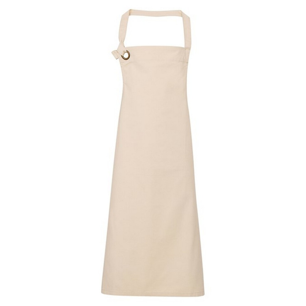 Rackhams Unisex Adult Calibre Bibbed Apron - Natural - One Size - Natural - Image 3