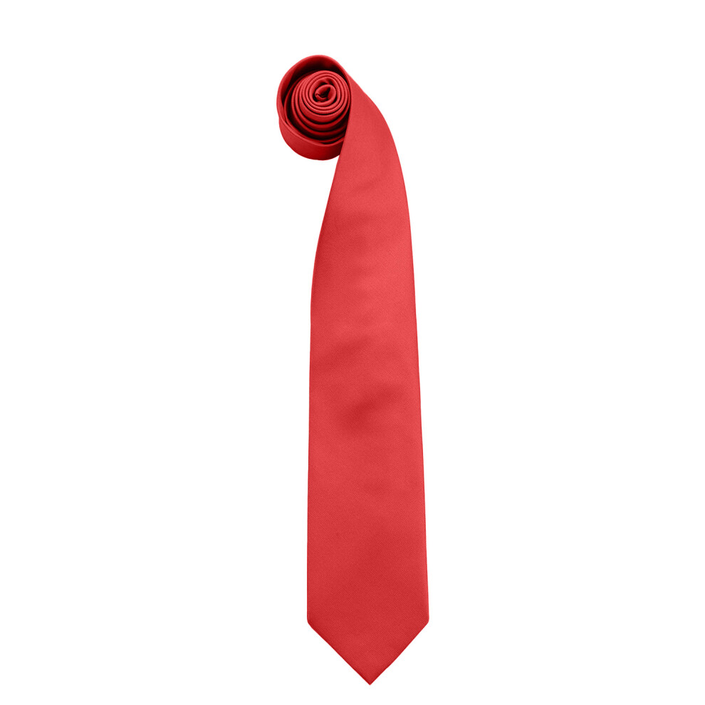 Premier (One Size, Red) Mens Colours Fashion Tie