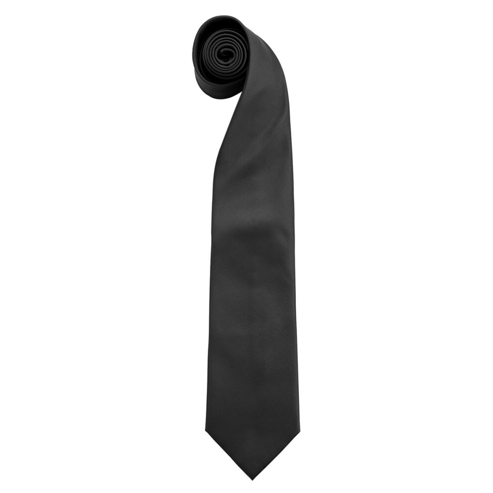 Premier (One Size, Black) Mens Colours Fashion Tie