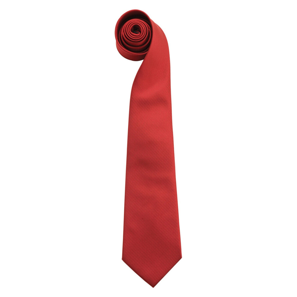Premier (One Size, Burgundy) Mens Colours Fashion Tie