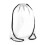 BagBase (One Size, White) Bagbase Budget Drawstring Bag 1