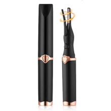 Heated Eyelash Curler with Fast Heatup, USB Rechargeable Electric Lash Styler for 24Hr Curl Hold, Black