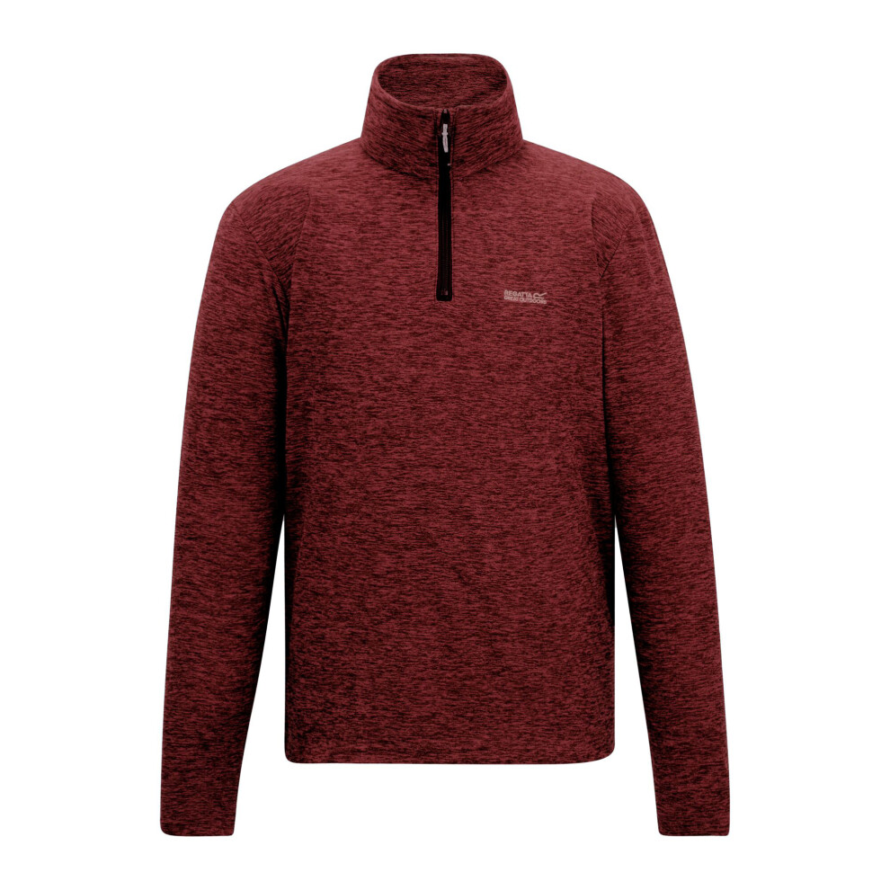 Regatta (Xl, Dark Maroon) Mens Thompson Marl Half Zip Fleece Jacket