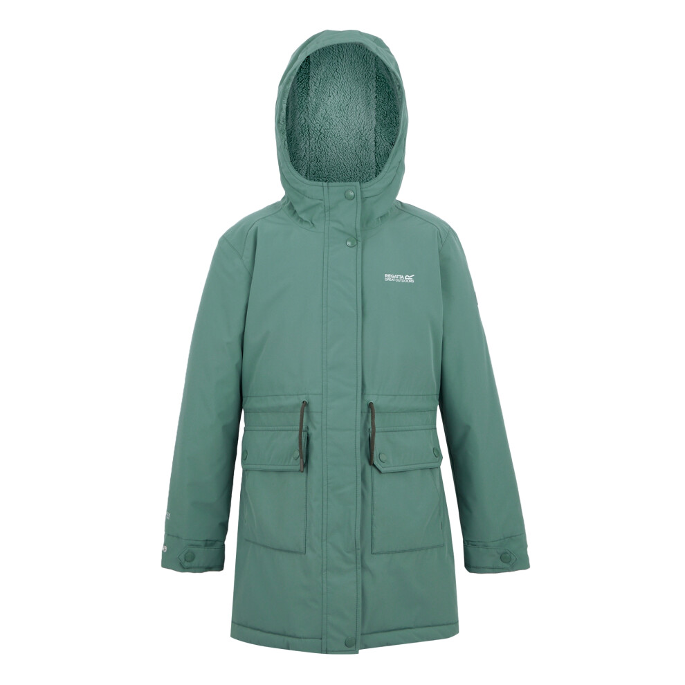 Regatta (11-12 Years, Green Haze) Childrens/Kids Valenta Waterproof Jacket