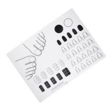 Acrylic Nail Practice Mat Silicone Nail Art Sheet Large Workspace Easy Clean Waterproof Durable