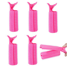 5 Pcs Large Self Grip Hair Rollers with Clips, 2 in 1 No Heat Curlers for Voluminous Hairstyles