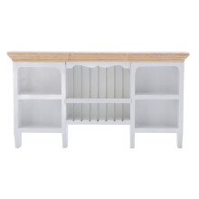 1: 12Scale Precision Dollhouse Furniture Set Classic Wooden Storage Miniature Bookshelf Cabinet Birch Wood Eco-Friendly Wood Wall Mounted Design