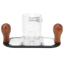 Mortising Jig Compatible With 65Mm Trimmers, Wood Router Base Featuring Circular Locking Design, Slick Surface And Burr Free Finish For Accurate
