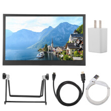 Monitor multi-ingresso con altoparlanti integrati, display da gioco HDR IPS da 13,3 pollici, tempo di risposta rapido, schermo ultrasottile