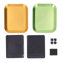Stylish Metal Rolling Tray for Home and Office Premium Organizer with Recyclable Material, Prevents Spillage and Keeps Workspace Neat