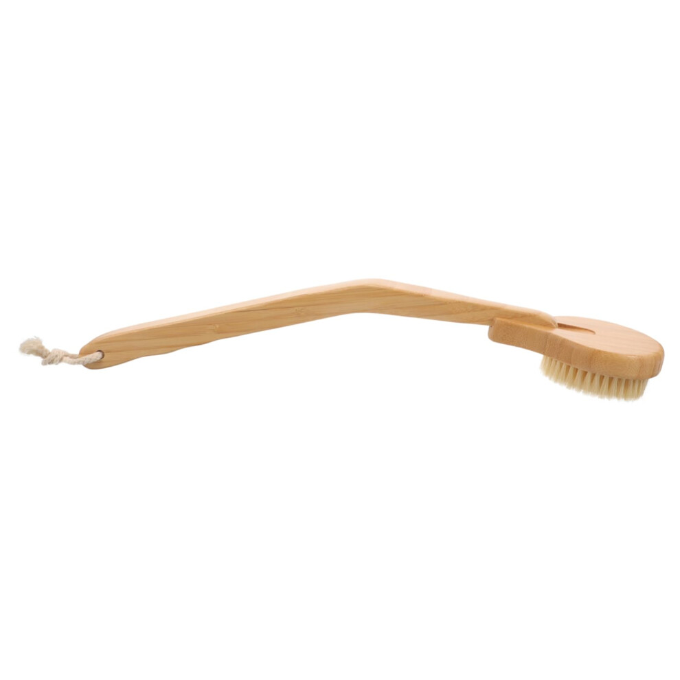 Long Handle Back Scrubber for Shower with Soft Bristles, Gentle Exfoliating Bath Brush for Elderly
