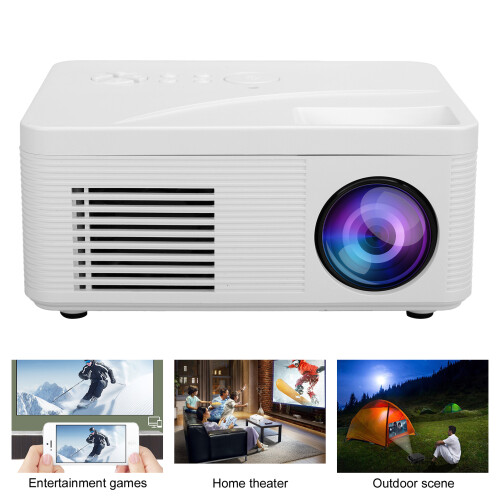 Μίνι προβολέας ανάλυσης 1080P Full HD με λειτουργία Bluetooth και στερεοφωνικό ηχείο, 2