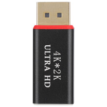 DisplayPort mannelijk naar HDMI vrouwelijk adapter met Ultra HD 4K-ondersteuning, vergulde stekker, spiegelmodus, uitgebreid, compatibel met