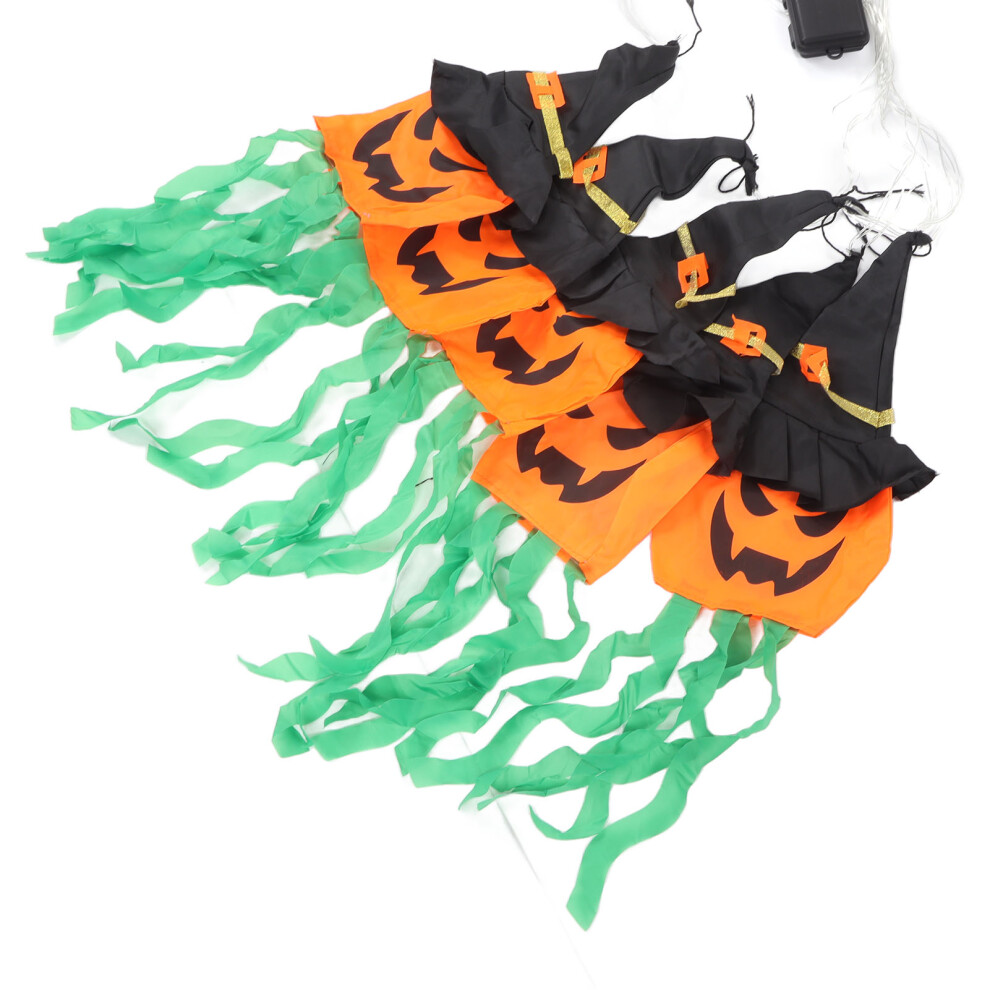 Light Halloween Pumpkin Led S Decorations, Polyester, Aa Batteries Not Included