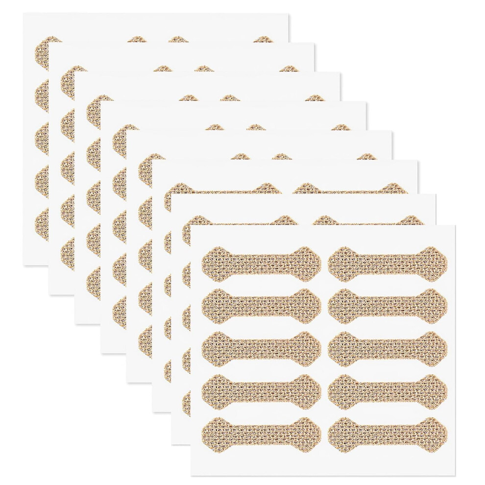 Brown 80Pcs Ingrown Toenail Treatment Strips, Painless Breathable Cotton Correction Patches,
