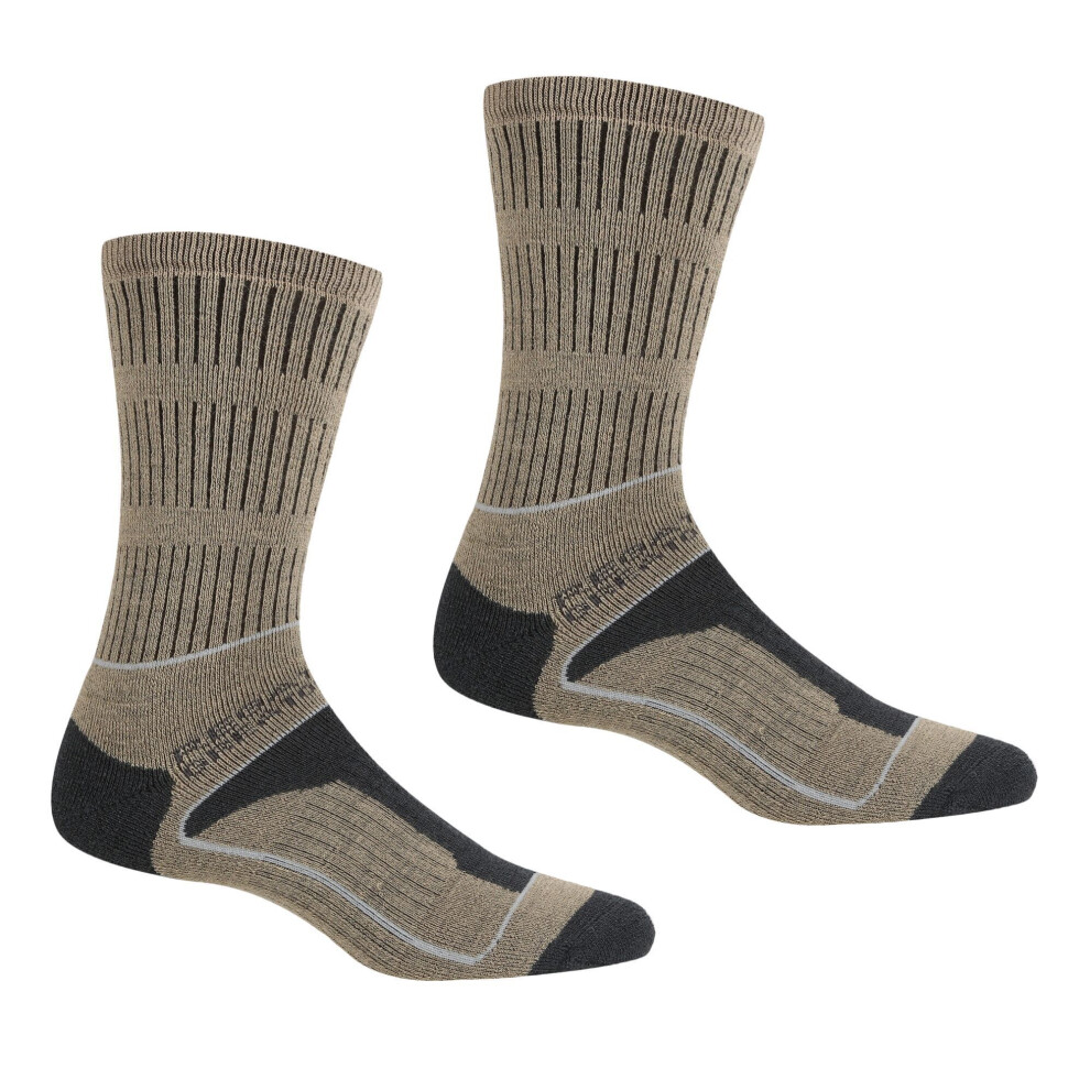 Regatta (6 Uk-8 Uk, Moccasin Brown/Briar Grey) Womens/Ladies Samaris 3 Season Boot Socks Brown,Grey