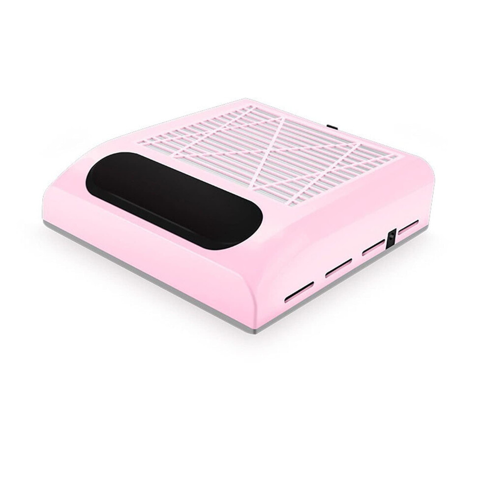 80W Pink Nail Dust Collector With Strong Vacuum Suction And Reusable Filter For Salon Manicure 9044945493375