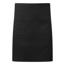 (One Size, Black Denim) Premier Colours Front Pocket Waist Apron