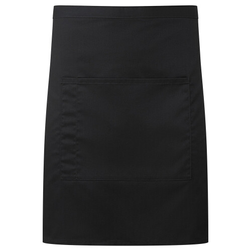 Premier (One Size, Black) Premier Colours Front Pocket Waist Apron
