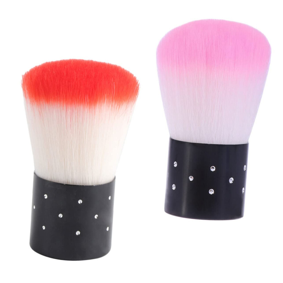 Nail Dust Brush Set with Soft Bristles for Manicure Pedicure, Ergonomic Grip, 4pcs