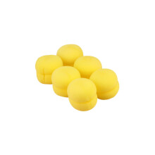 12pcs Soft Sponge Hair Curlers for Gentle Styling and Quick No Heat Curls Yellow Foam