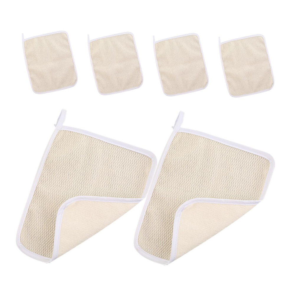 6pcs Exfoliating Bath Cloth Quick Dry Body Scrubber Towel for Gentle Skin Care and Shower