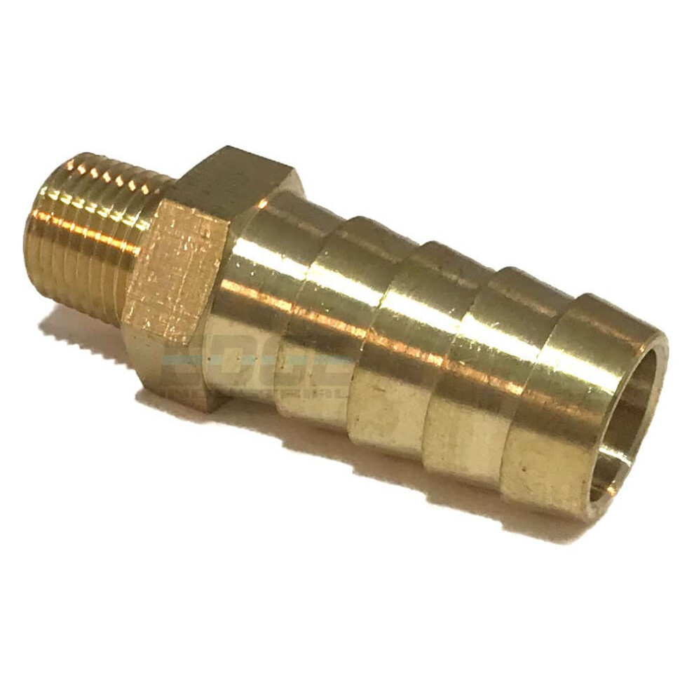 1/2 Hose Barb X 1/8 Male Npt Brass Hose Barb Fitting Adapter For Fuel Water Air, Leakresistant Durable Brass Construction 9070919066900