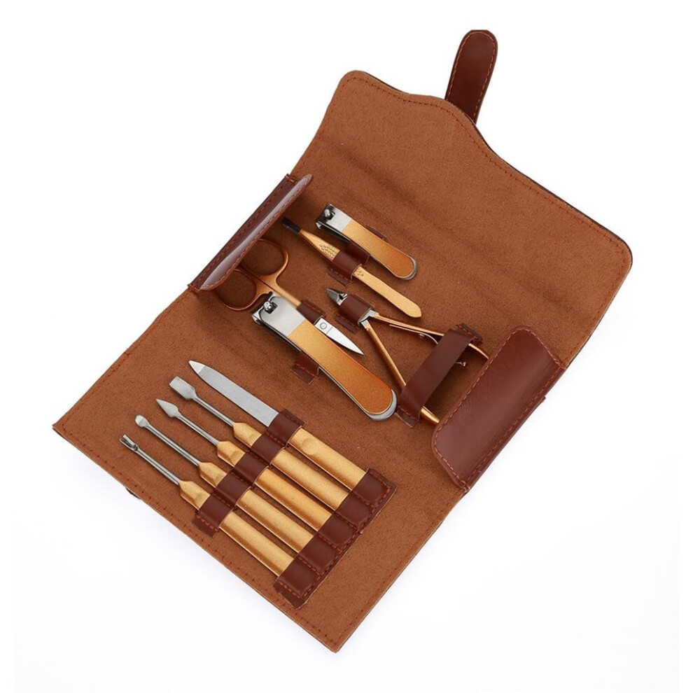 Nail Clipper Set 10pcs Stainless Steel Manicure Pedicure Kit with Precision Cutting Edge