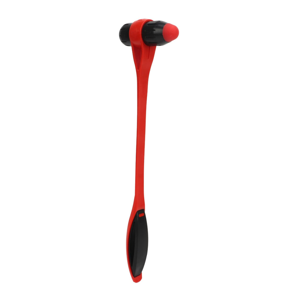 Red/Black Massage Hammer Manual Back Massager For Muscle Relief Ergonomic Onepiece Design